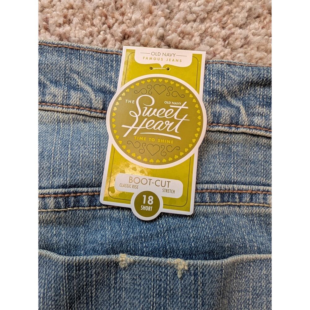 OLD NAVY Woman's Jeans/Pants SWEETHEART, size 18; SHORT/PETITE, Bootcut, NWT - Picture 4 of 13